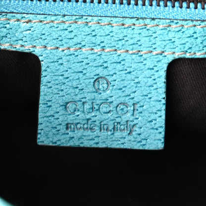 Gucci Monogram Mini Piston Lock Jackie O Hobo Blue 5 of 8