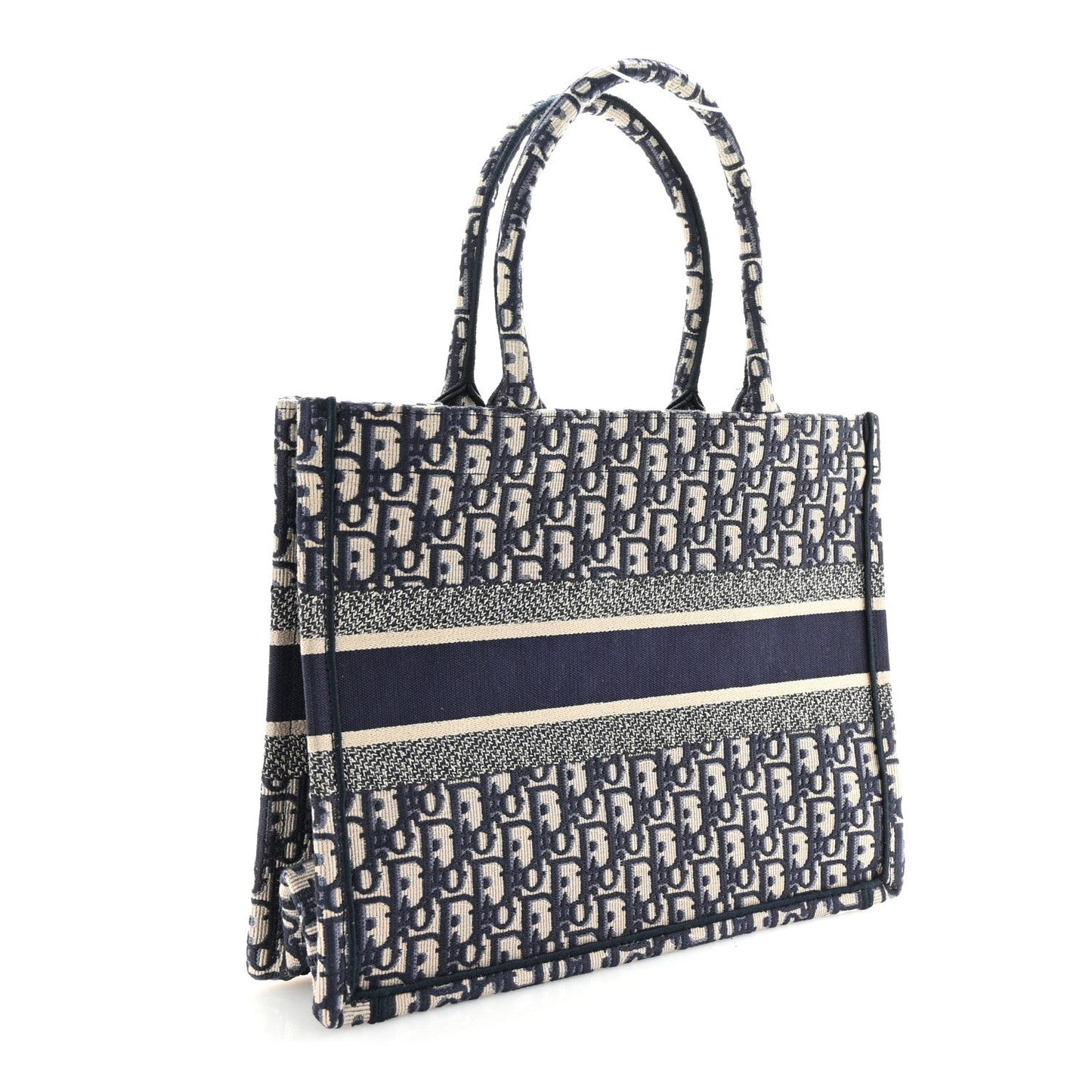 Oblique Medium Book Tote Blue Multicolor