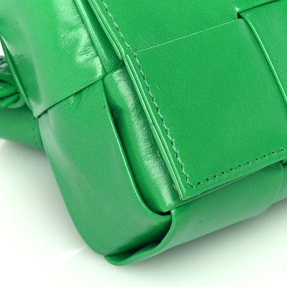 Bottega Veneta Crinkled Lambskin Maxi Intrecciato Extra Mini Cassette Crossbody Bag  Parakeet 7 of 8
