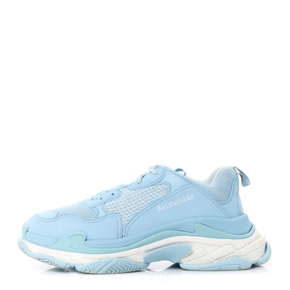 Balenciaga Fabric Mesh Mens Triple S Sneakers 44 Light Bleu White 1 of 9