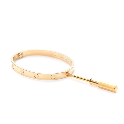 Cartier 18K Yellow Gold LOVE Bracelet 17 4 of 8