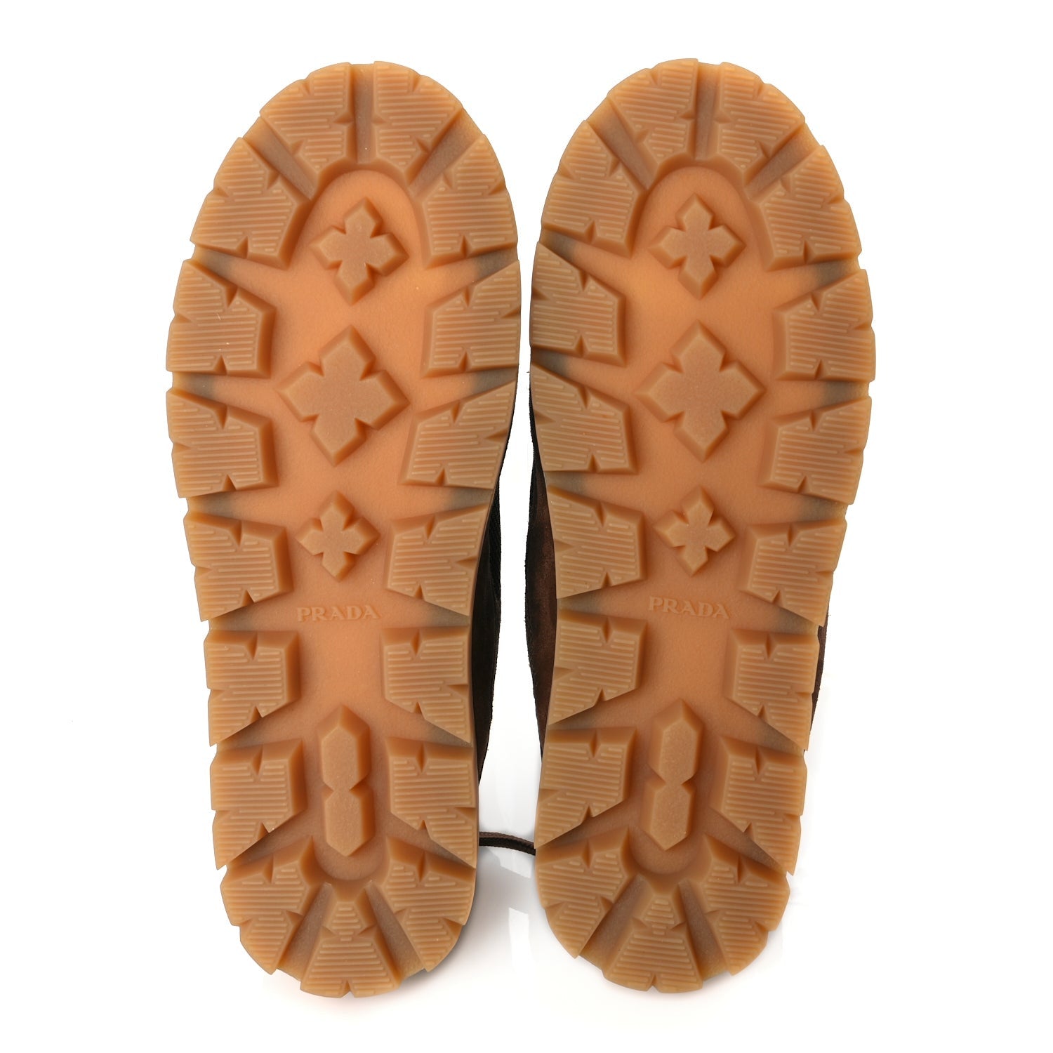 Prada Rete Scamosciato Triangle Logo Trail Mules 36 Cacao 6 of 8