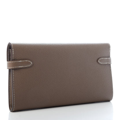 Hermes Epsom Kelly Longue Wallet Etoupe 3 of 6
