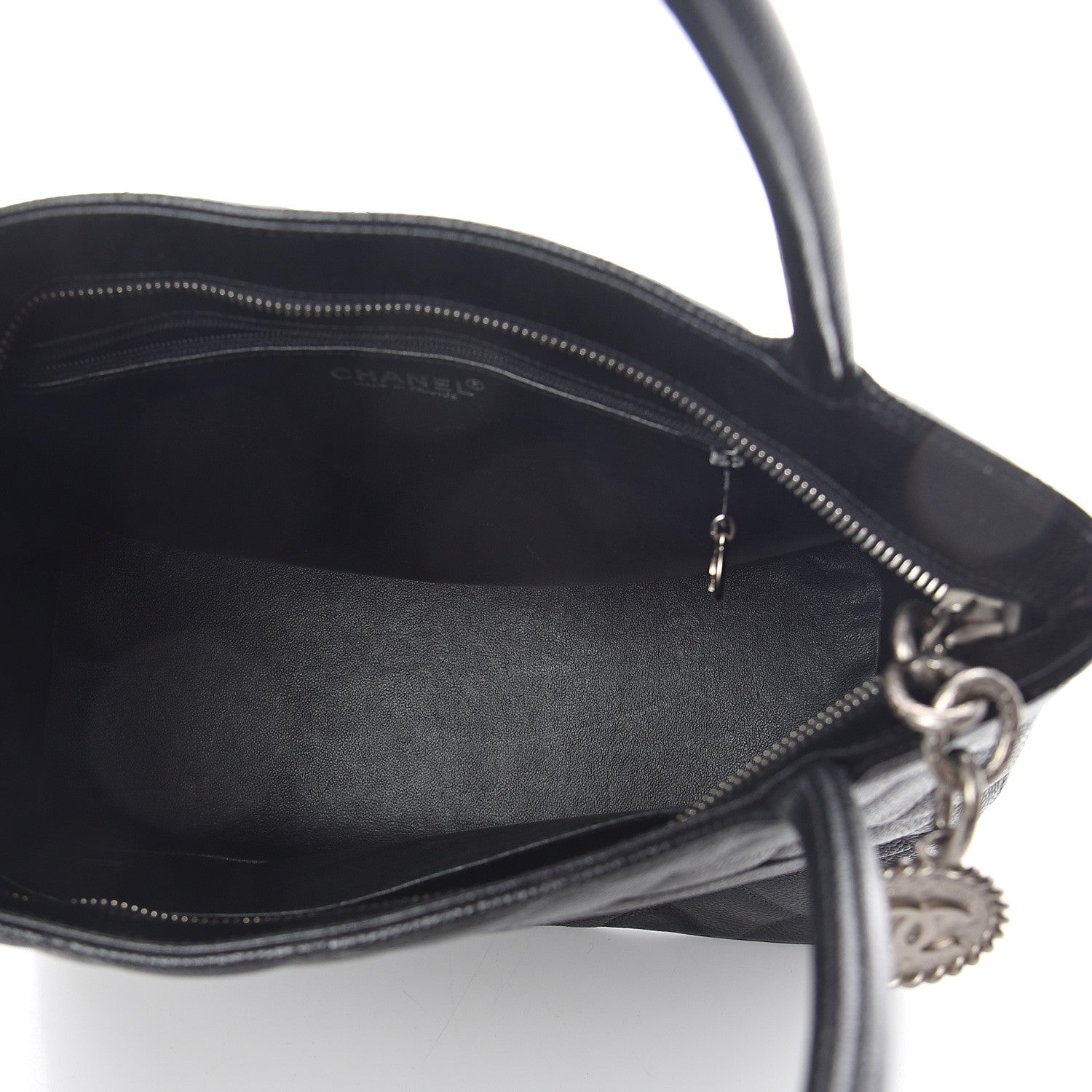 Chanel Caviar Quilted Medallion Tote Black 4 of 9