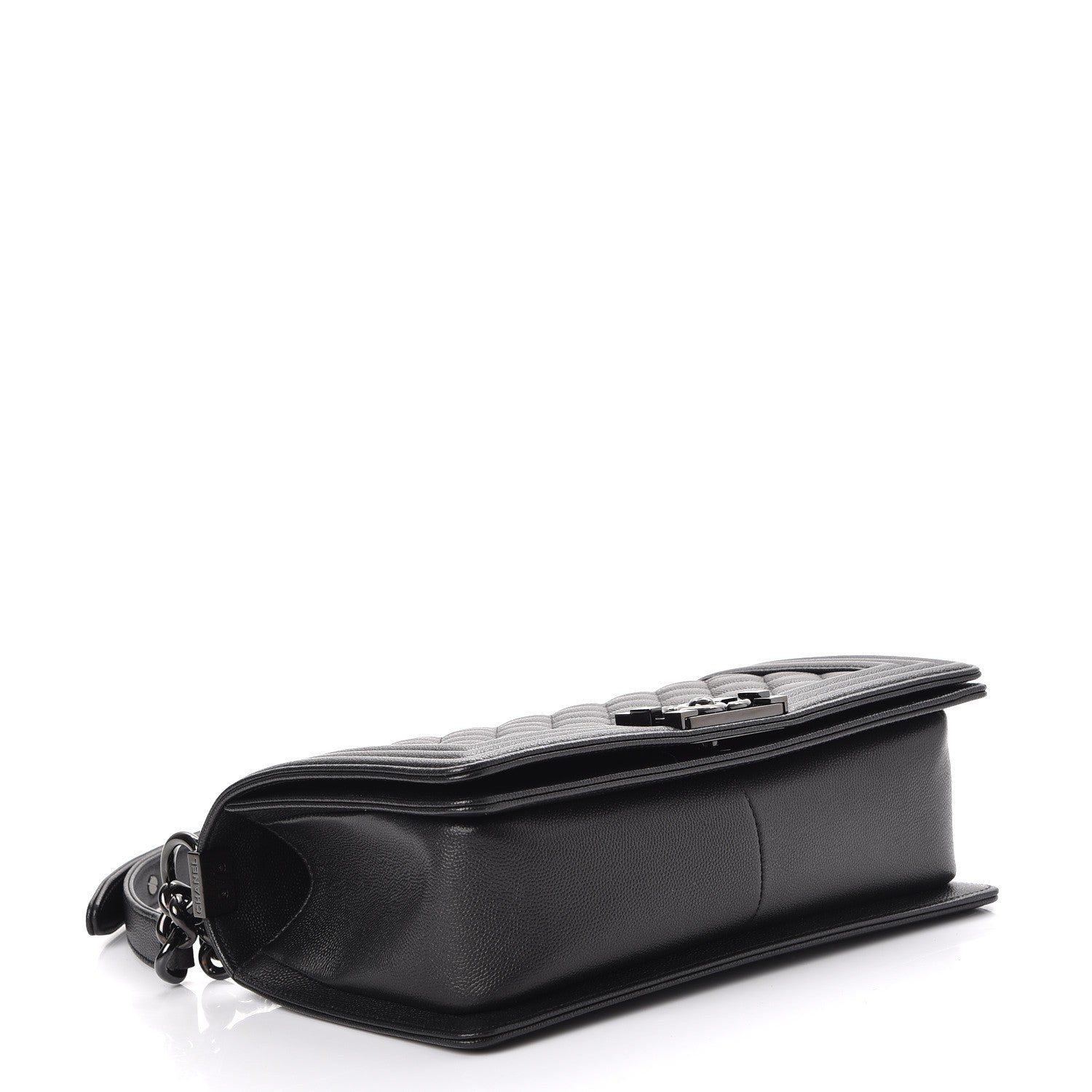 Chanel Caviar Quilted Medium Boy Flap So Black 4 of 8