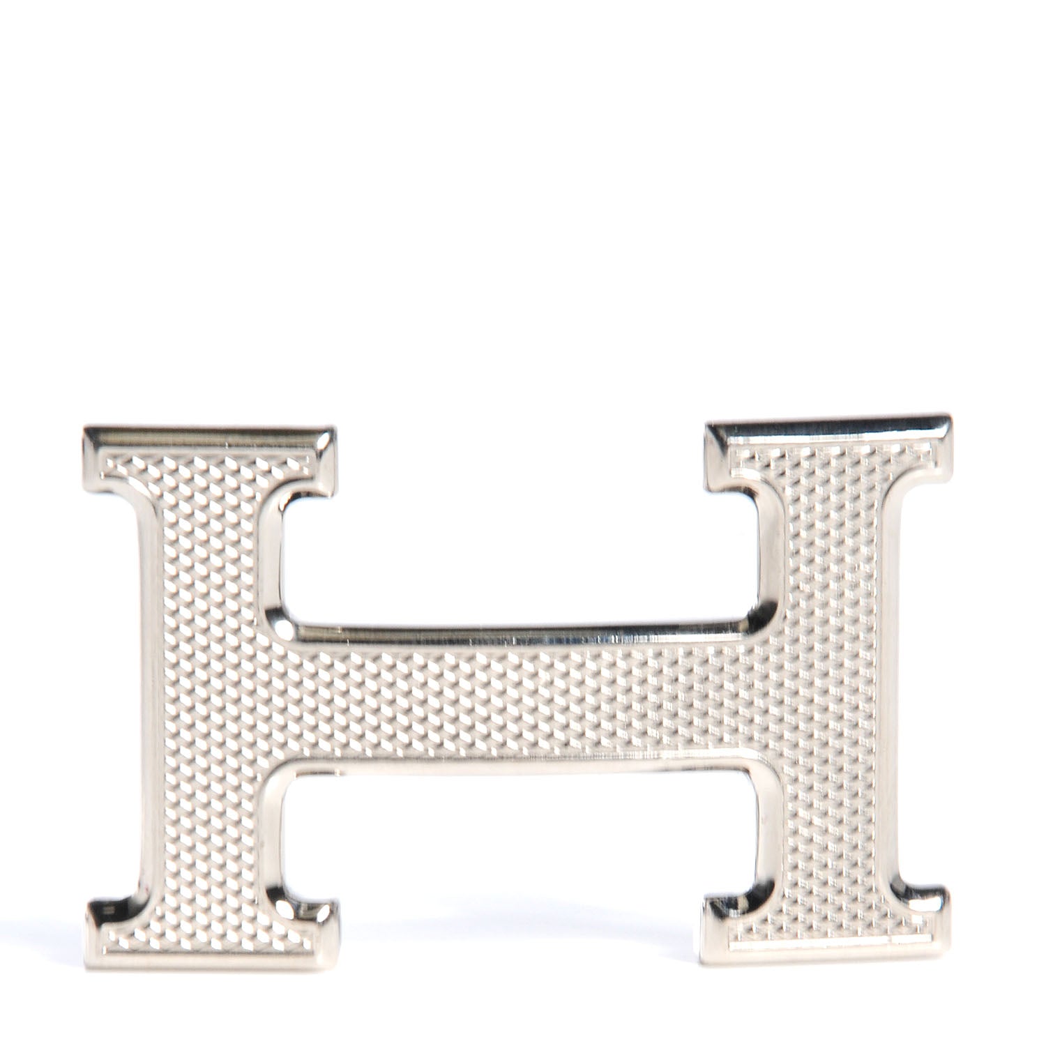 Hermes Box Togo Reversible Guilloche 32mm Silver H Constance Belt Black 105 4 of 5