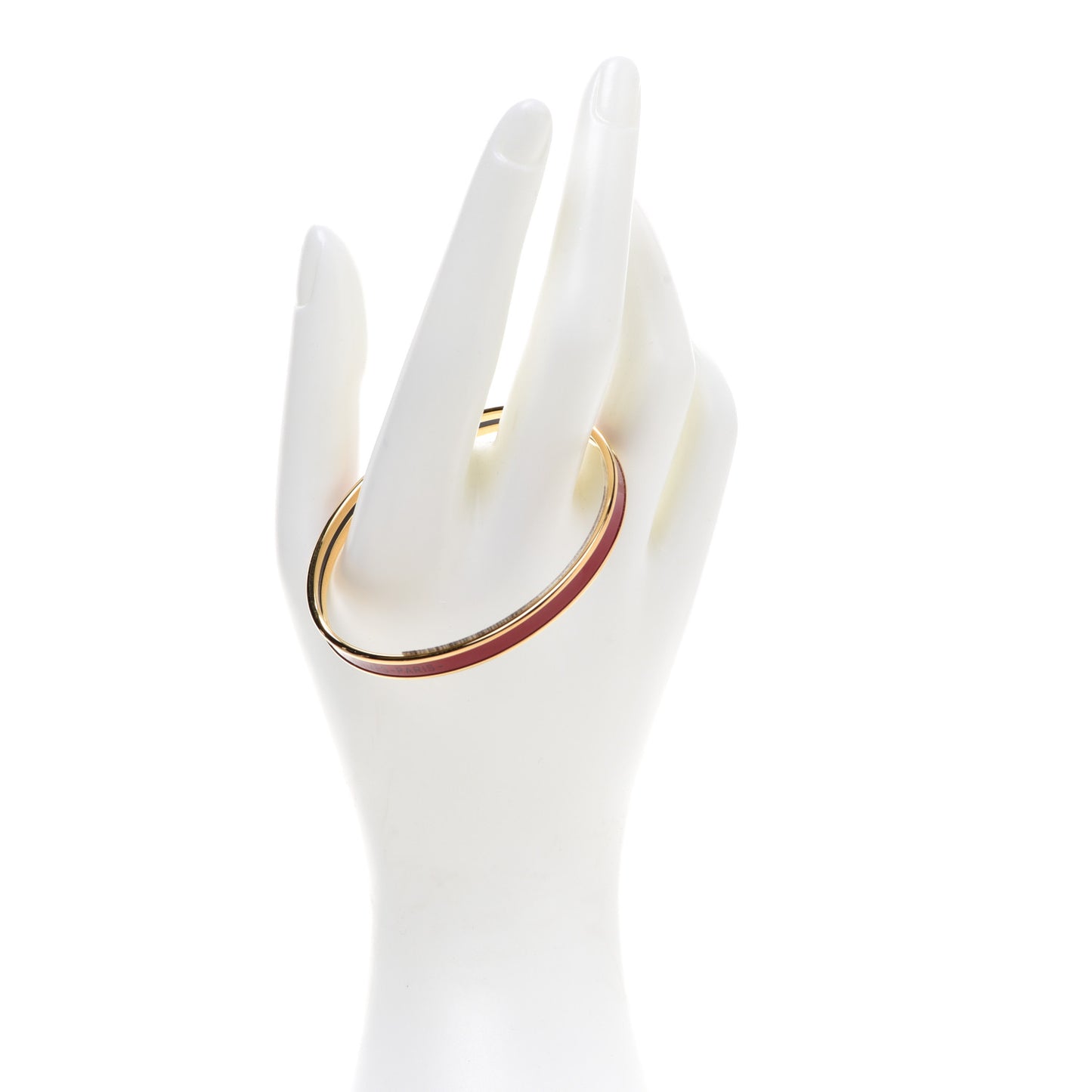 Enamel Extra Narrow Uni Bracelet 62 Rouge H