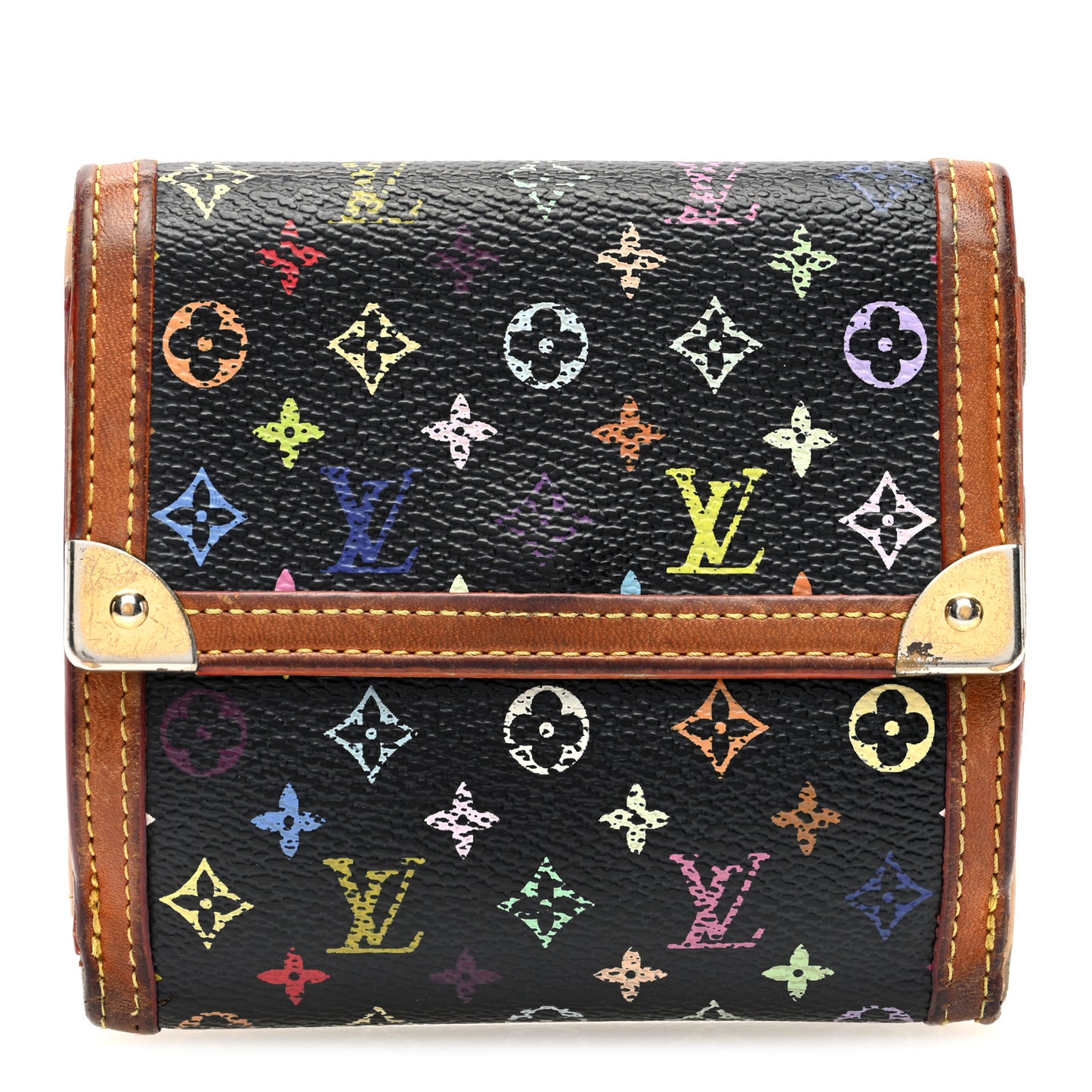 Monogram Multicolor Porte-Monnaie Billets Wallet Black
