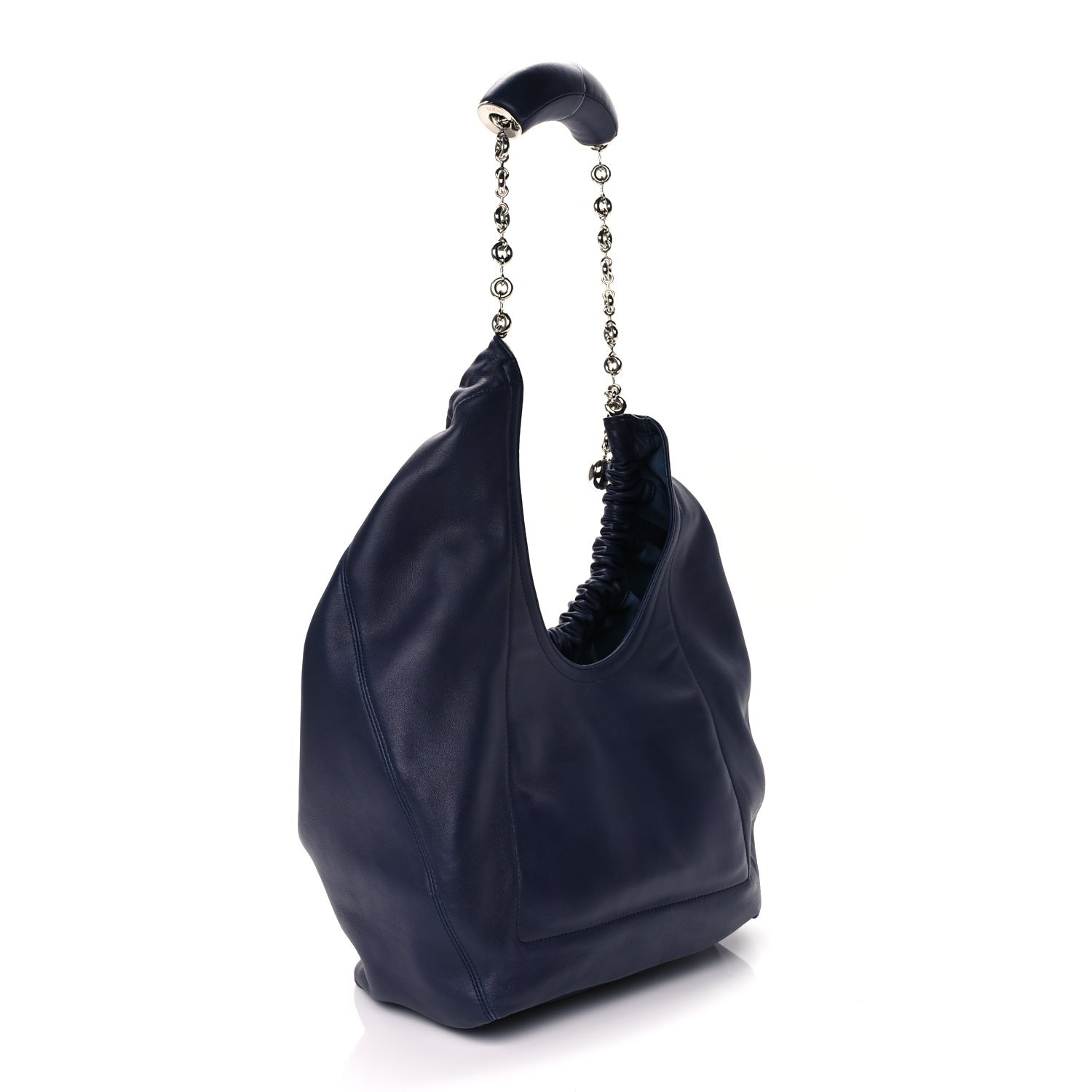 Loewe Buttery Nappa Lambskin Medium Squeeze Bag Abyss Blue 2 of 8