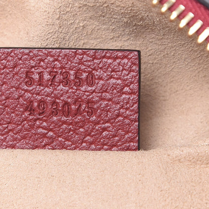 Gucci GG Supreme Monogram Flora Web Mini Ophidia Shoulder Bag Red 6 of 10