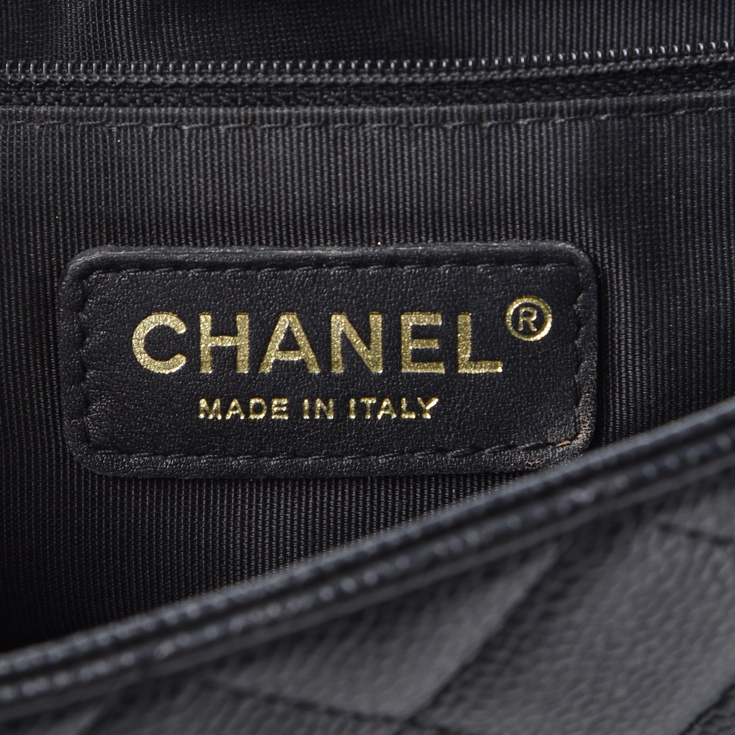 Chanel Caviar CC Shoulder Flap Black 6 of 7