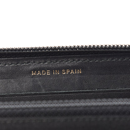 Chanel Lambskin Quilted Small Boy Zip Around Wallet Black 7 of 13