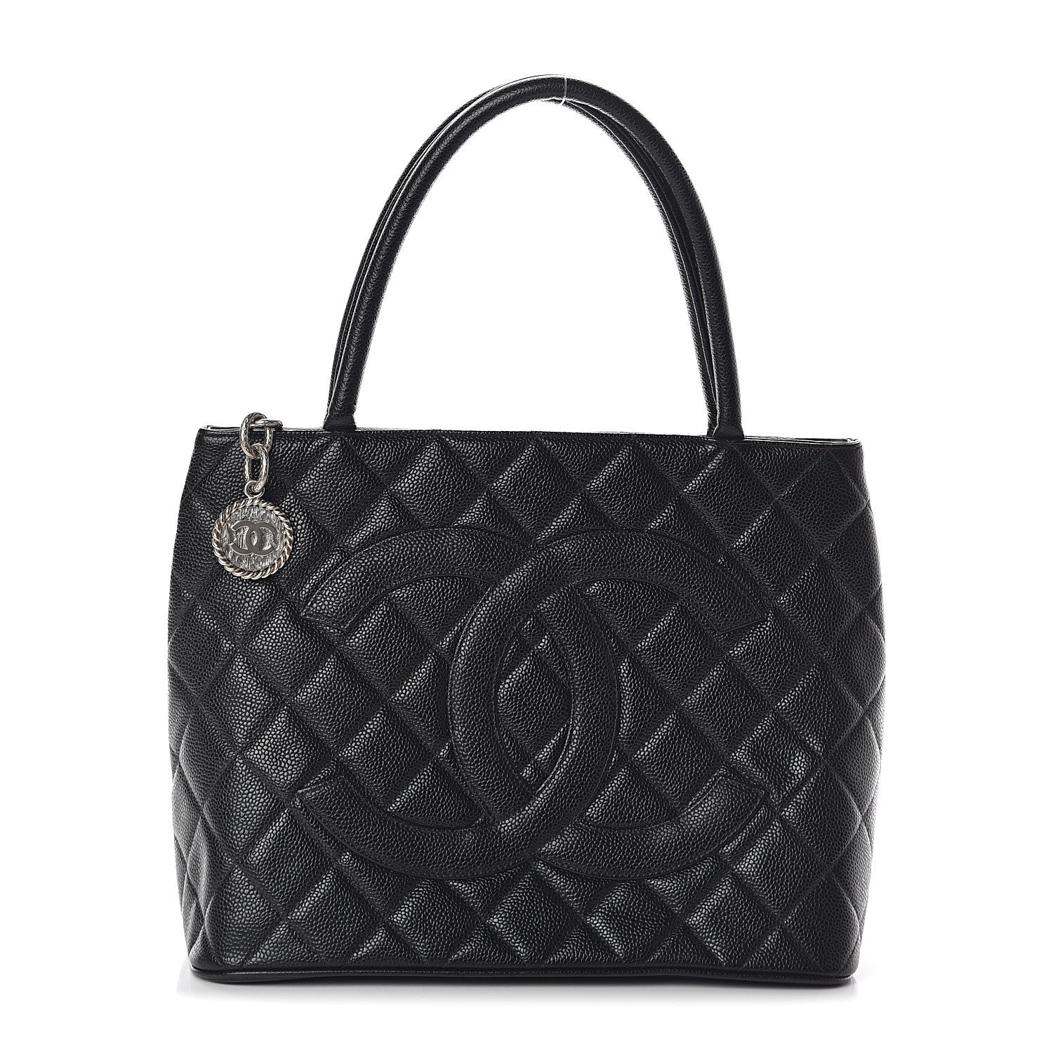 Chanel Caviar Quilted Medallion Tote Black 1 of 9