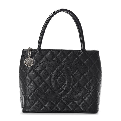 Chanel Caviar Quilted Medallion Tote Black 1 of 9