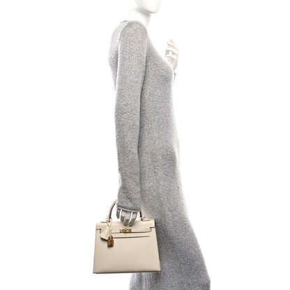 Hermes Epsom Kelly Sellier 25 Craie 2 of 11