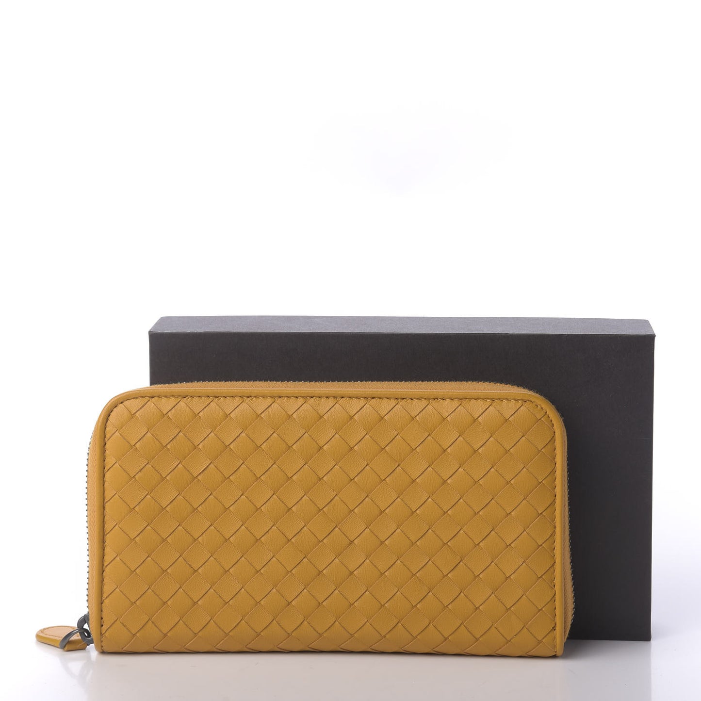Nappa Intrecciato Zip Around Wallet Sunset