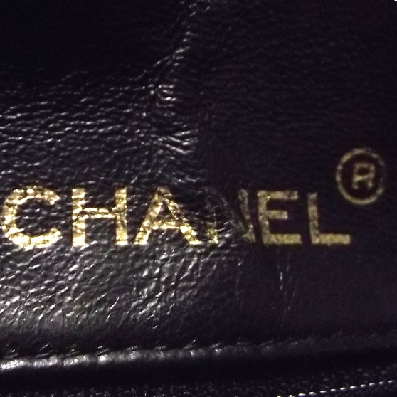 Chanel Lambskin Quilted Luggage Bag Black 6 of 10