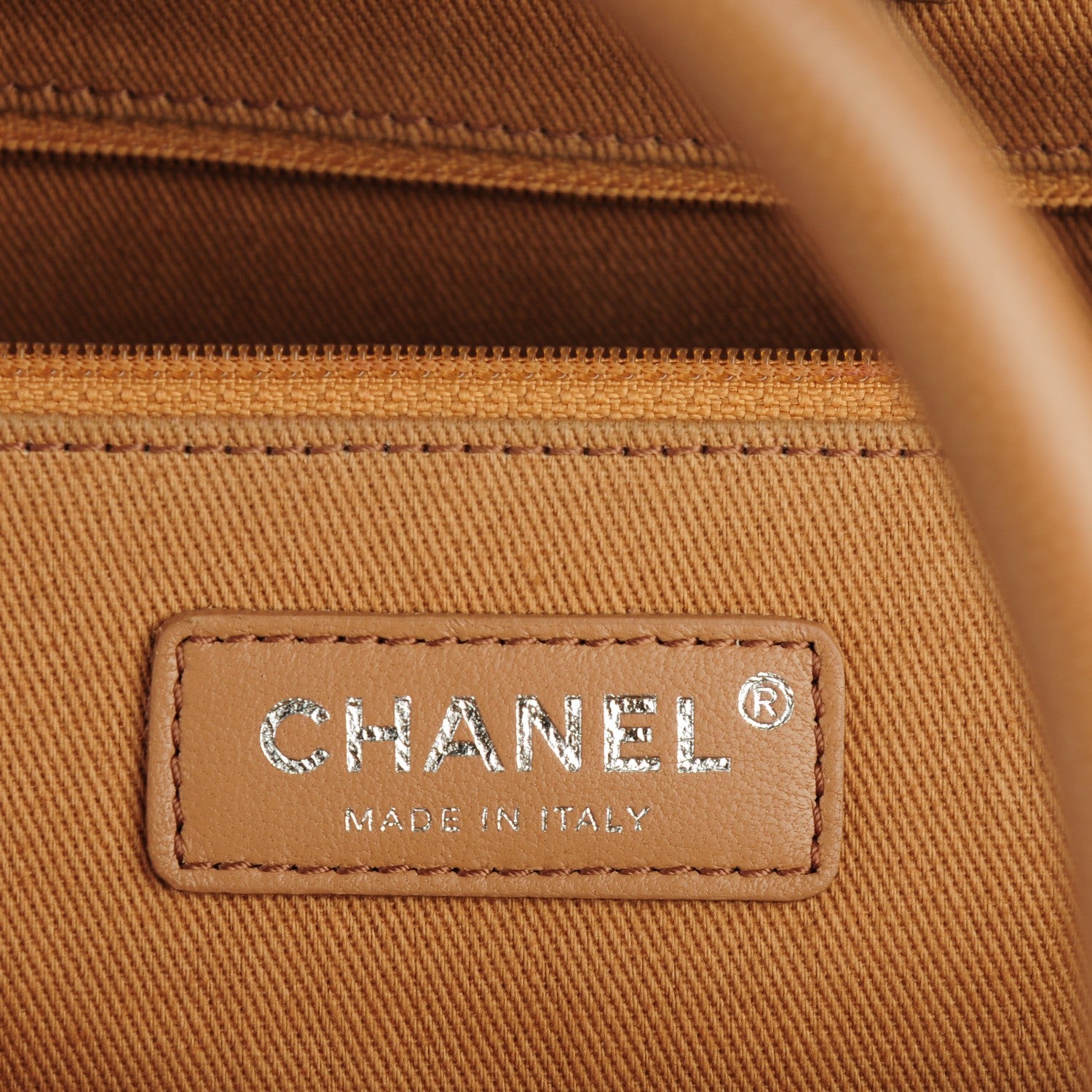 Chanel Caviar Quilted Large Coco Handle Shopping Tote Beige 6 of 7