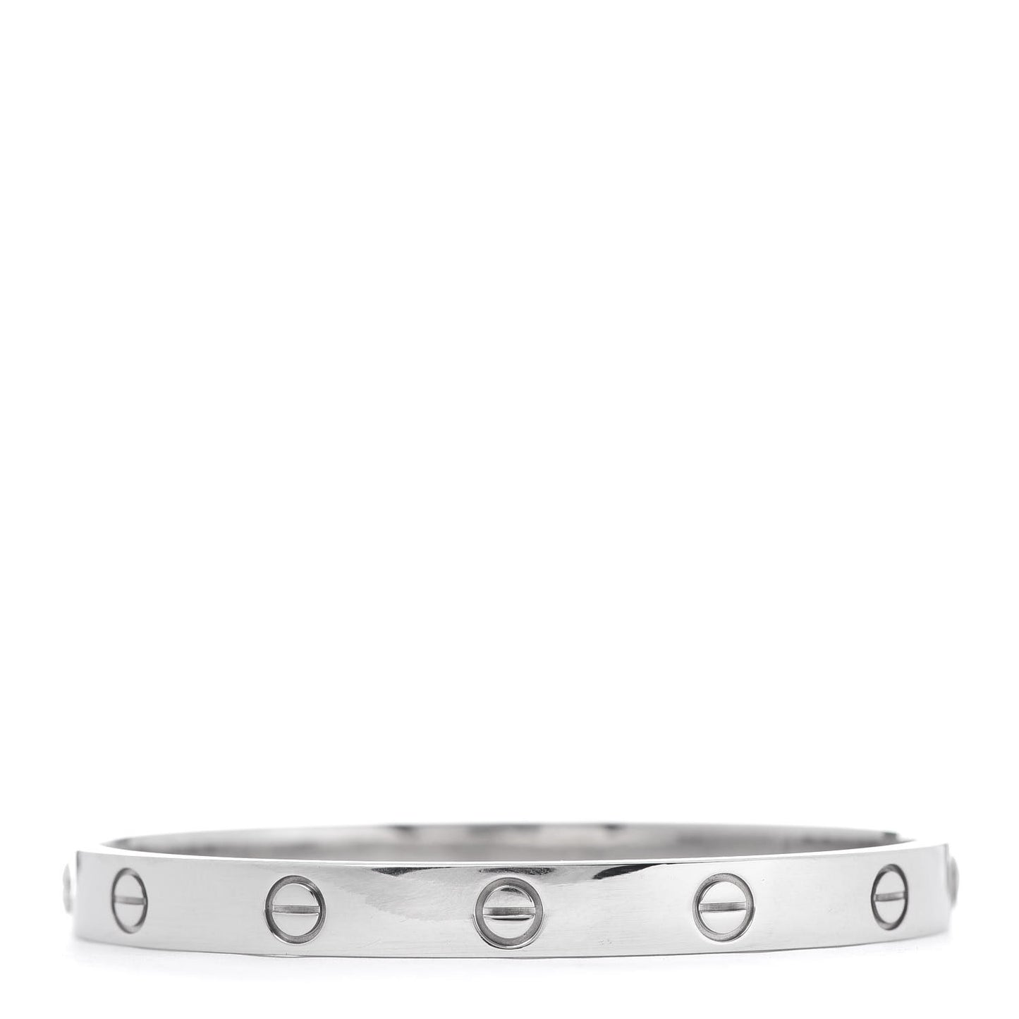 18K White Gold LOVE Bracelet 17