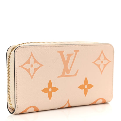 Louis Vuitton Empreinte Monogram Giant By The Pool Zippy Wallet Cream Saffron 3 of 10