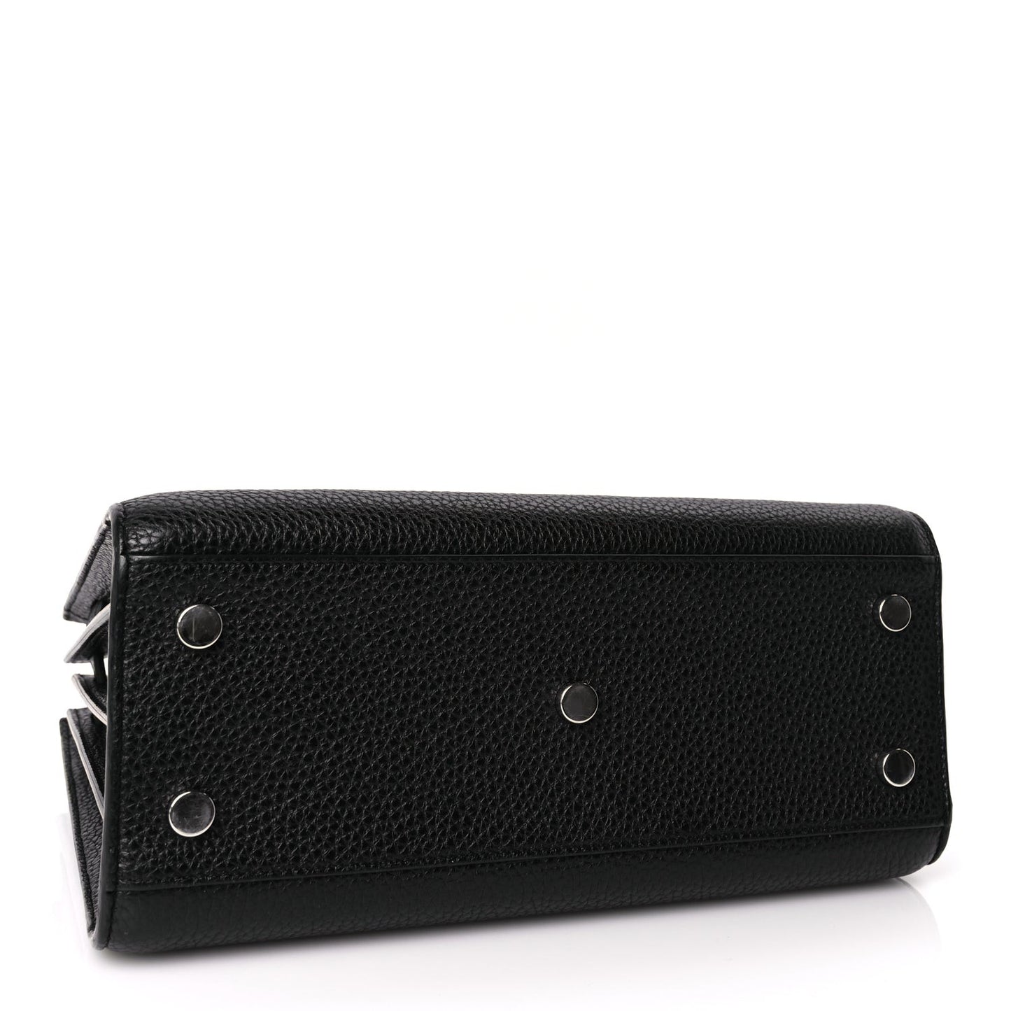 Grained Calfskin Baby Sac De Jour Black