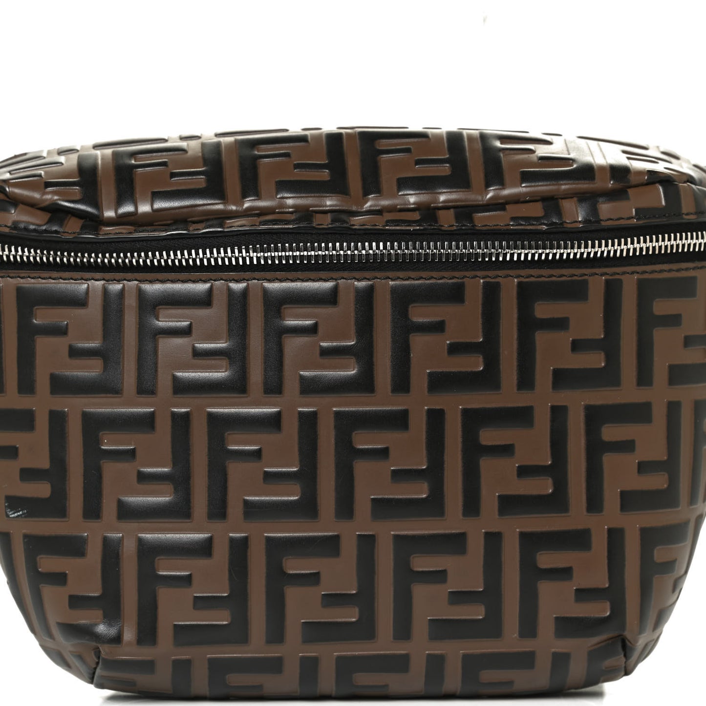 Vitello Century Bi-Color FF 1974 Embossed Belt Bag Maya Black