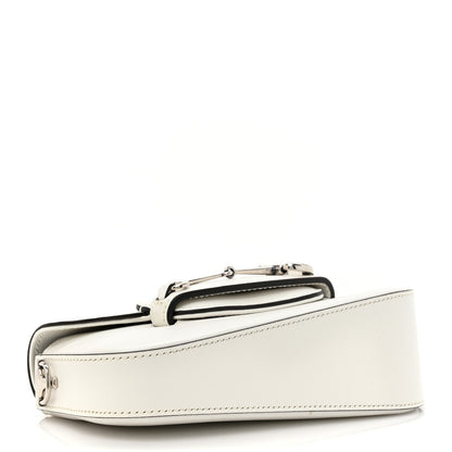 Gucci Calfskin Mini Horsebit 1955 Asymmetric Shoulder Bag Great White 4 of 7