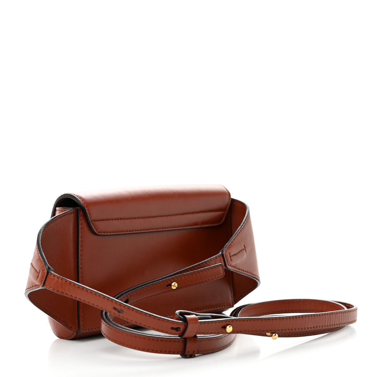 Calfskin Suede C Belt Bag Sepia Brown