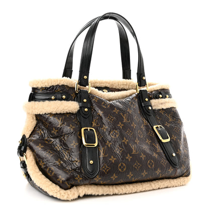 Louis Vuitton Patent Monogram Shearling Sac Thunder 3 of 10