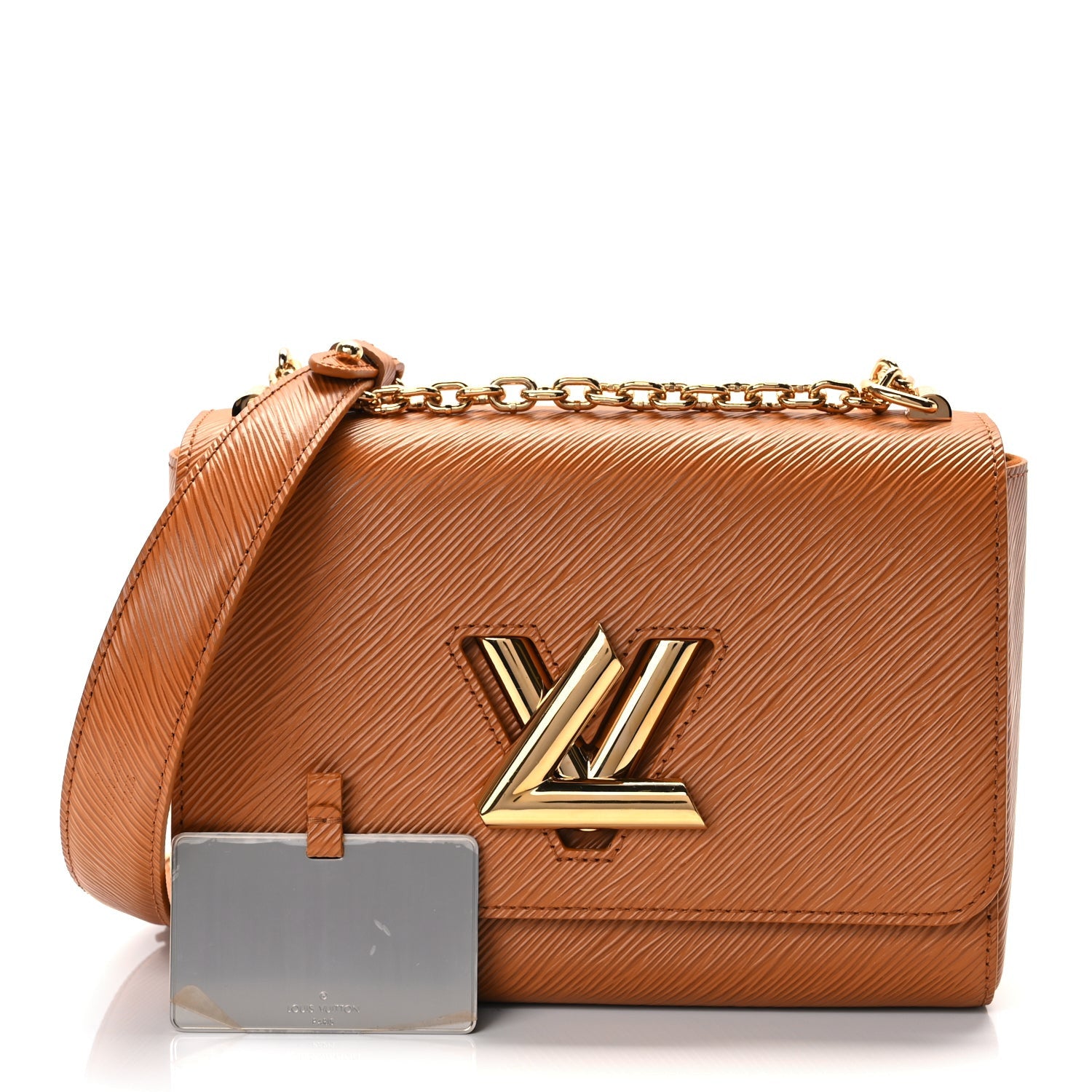 Louis Vuitton Epi Twist Shoulder Bag MM Gold Miel 2 of 10