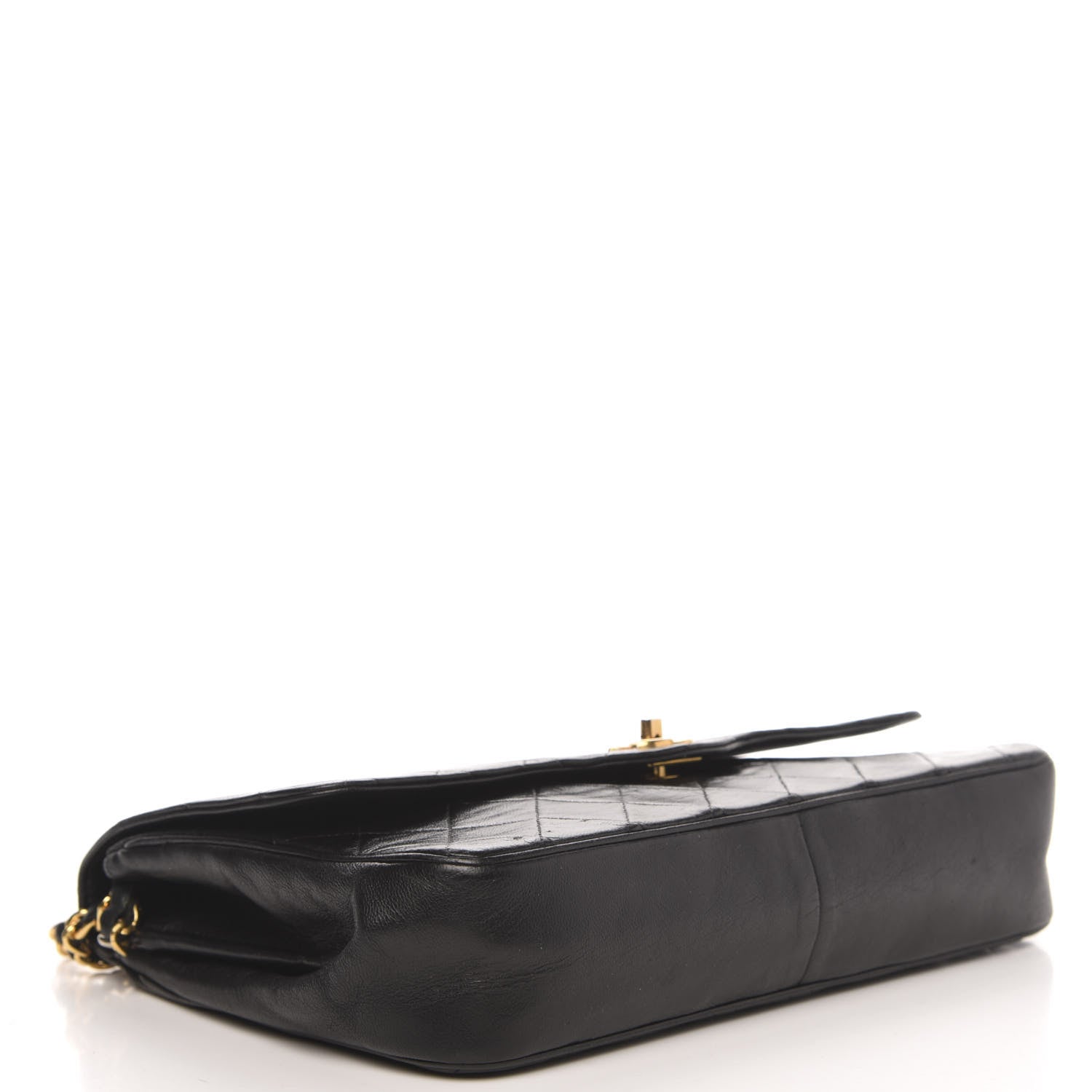 Chanel Lambskin Quilted Medium Single Flap Black 4 of 14