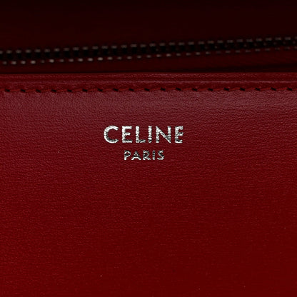 Celine Smooth Calfskin Medium Classic Box Flap Bag Red 6 of 7