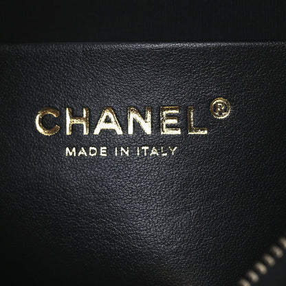 Chanel Shiny Crumpled Lambskin Quilted Trendy Chain Around Hobo Black 6 of 7