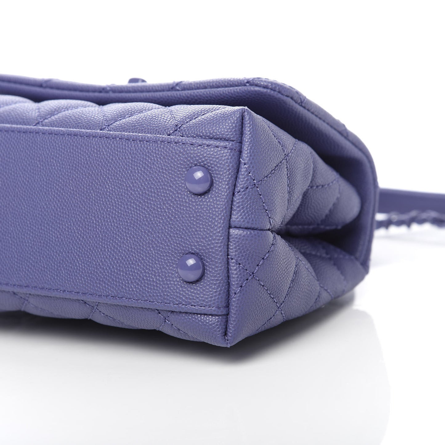 Caviar Quilted Incognito Extra Mini Coco Handle Flap Blue