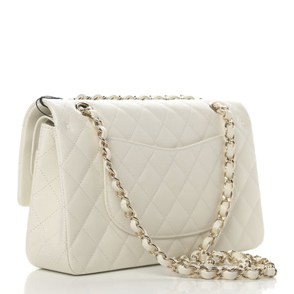 Chanel Caviar Quilted Medium Double Flap White 2 of 4