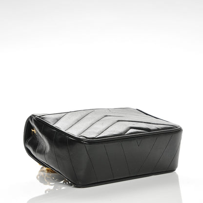 Chanel Lambskin Chevron Quilted Mini Flap Black 4 of 8