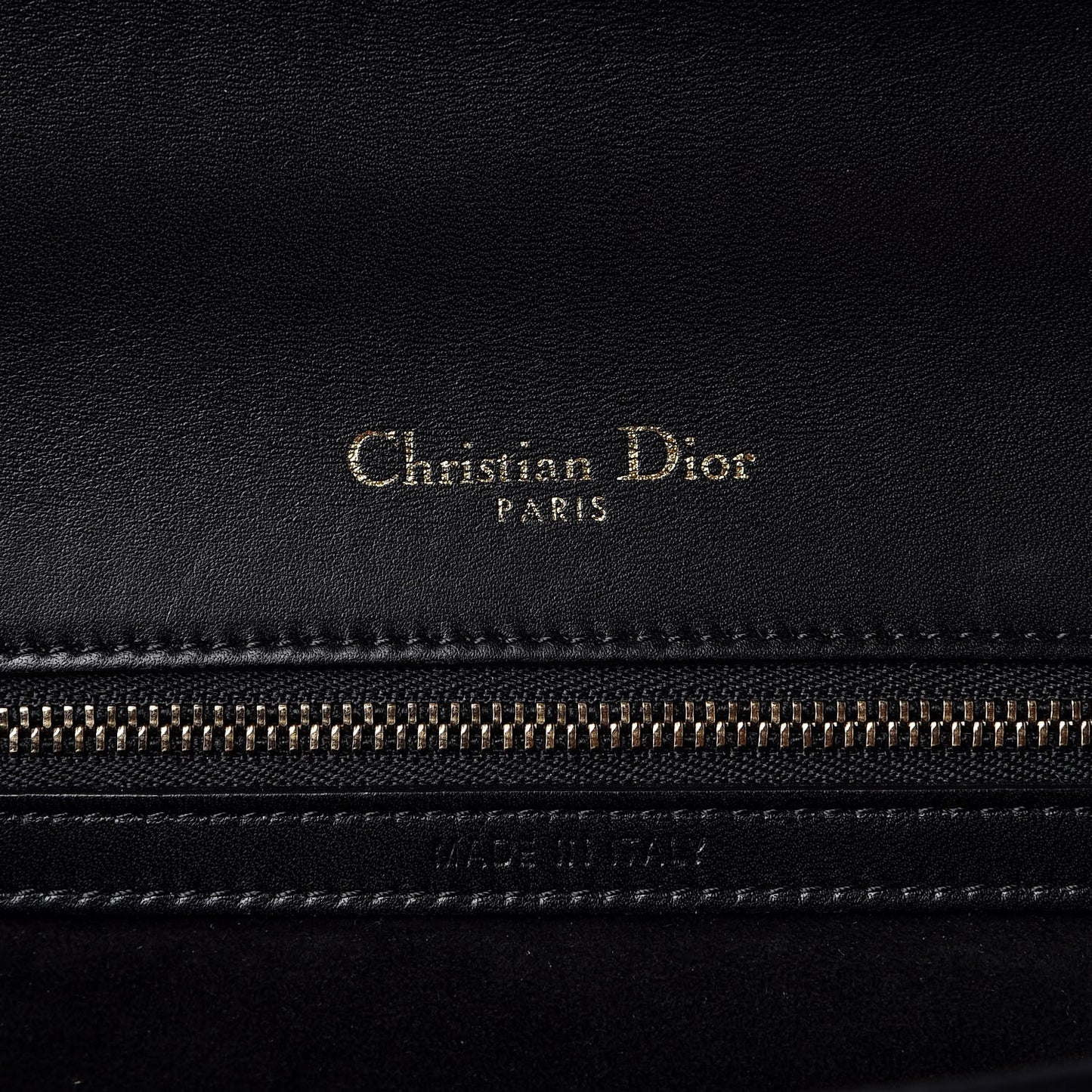 Lambskin Studded Medium Diorama Flap Bag Black