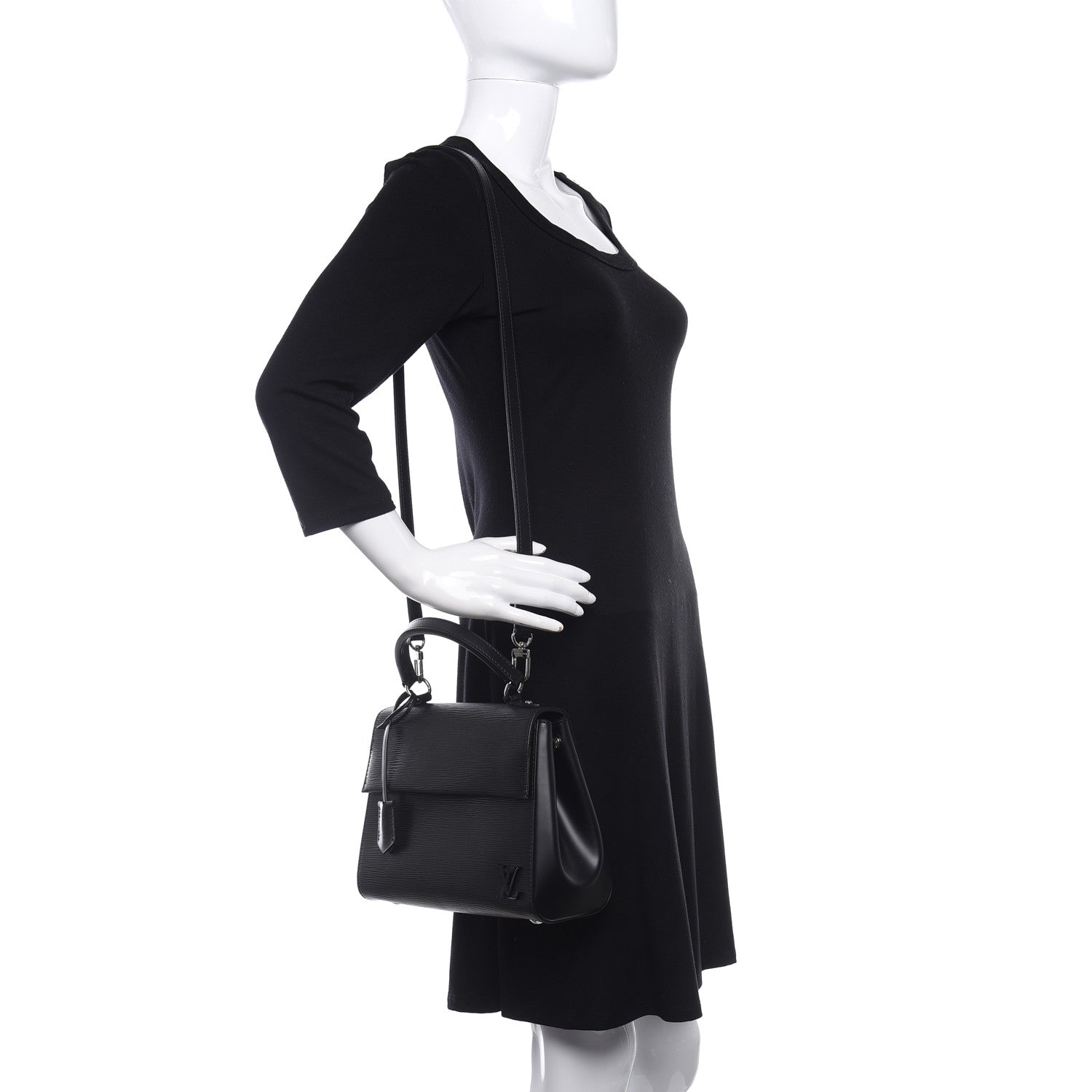 Louis Vuitton Epi Cluny BB Black 2 of 8