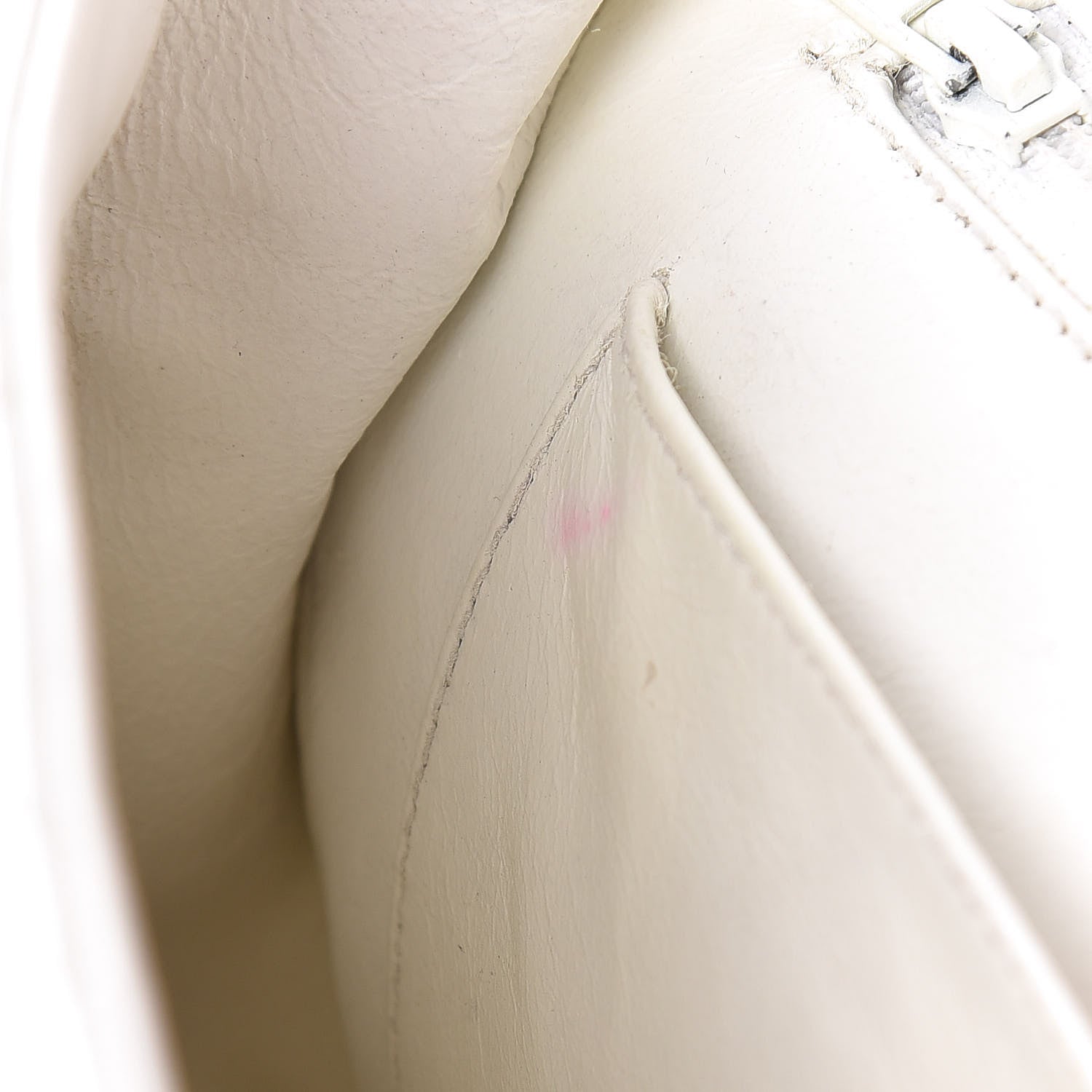 Chanel Lambskin Quilted Medium Single Flap White 10 of 13