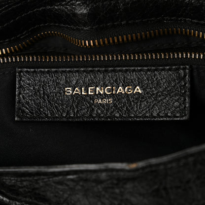 Balenciaga Agneau Classic Hardware City Logo Strap Black White 7 of 9