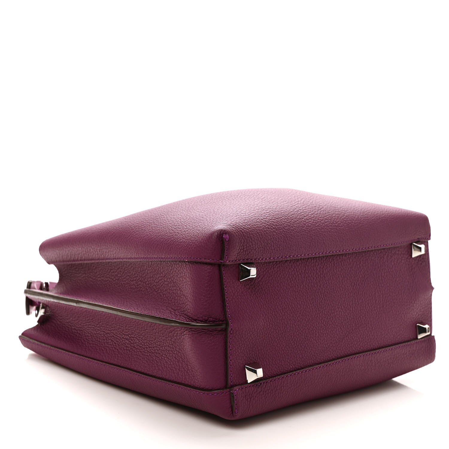 MCM Grained Calfskin Medium Milla Hobo Purple 7 of 8