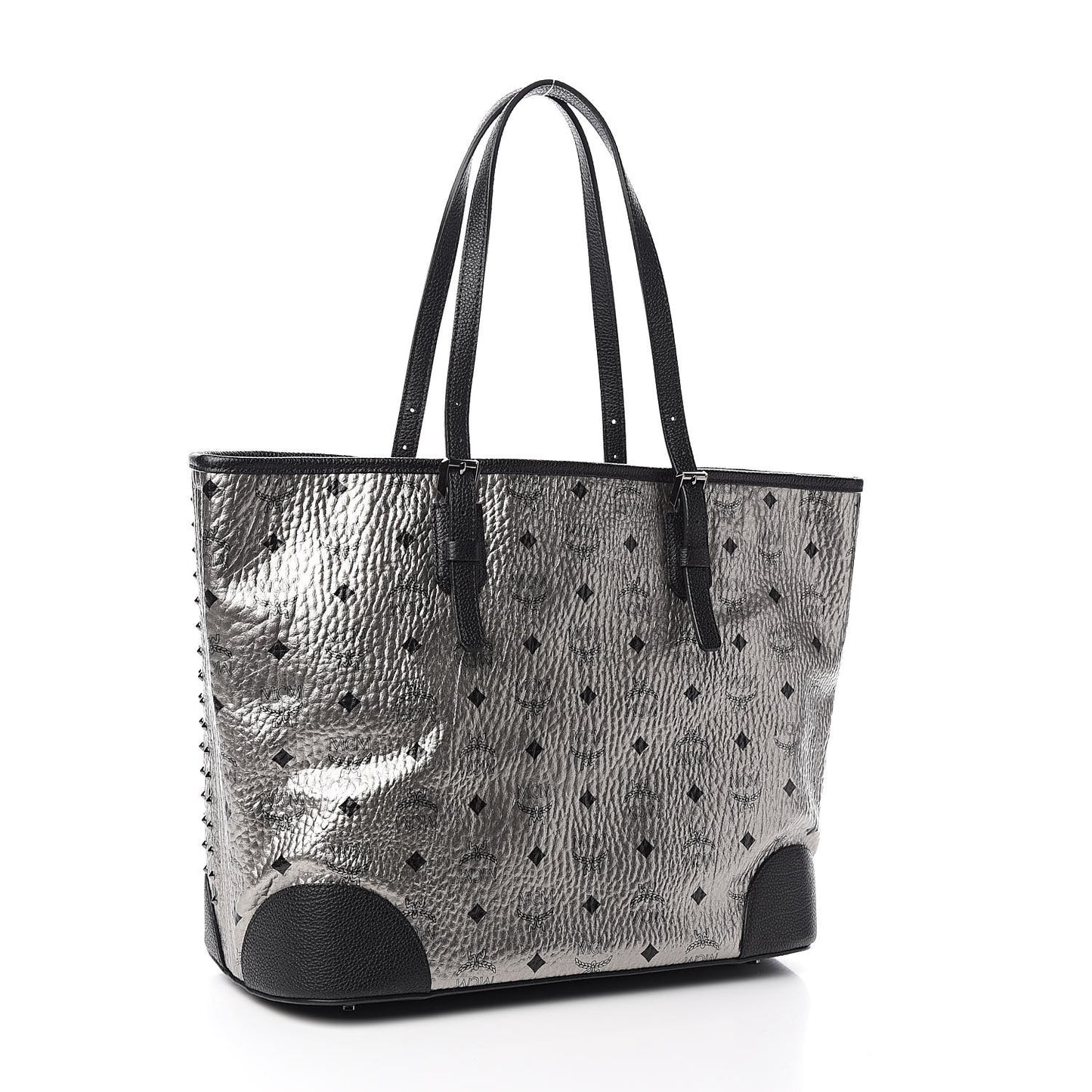 Visetos Diamond Medium Tote Silver