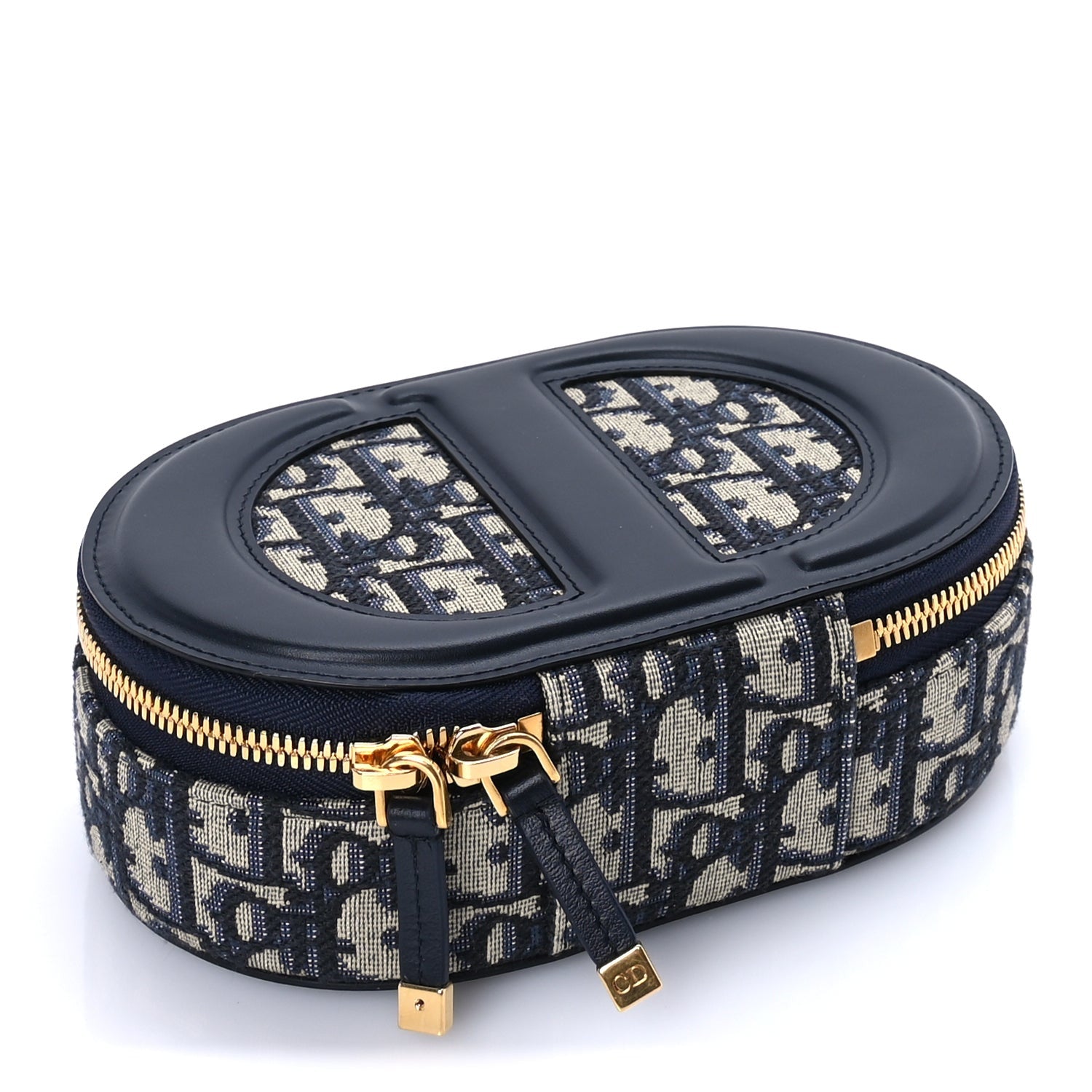 Christian Dior Oblique CD Signature Oval Crossbody Camera Bag Blue Multicolor 3 of 7