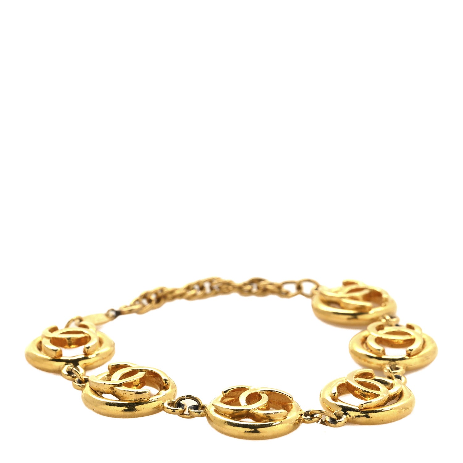 Chanel CC Medallion Bracelet Gold 1 of 5