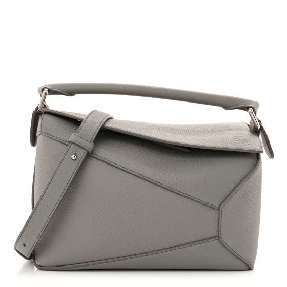 Loewe Soft Grained Calfskin Small Puzzle Edge Bag Pearl Grey 1 of 1