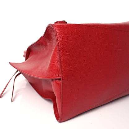 Balenciaga Grained Calfskin Neo Classic Gold Hardware Large Top Handle Bag Medium Red 8 of 9