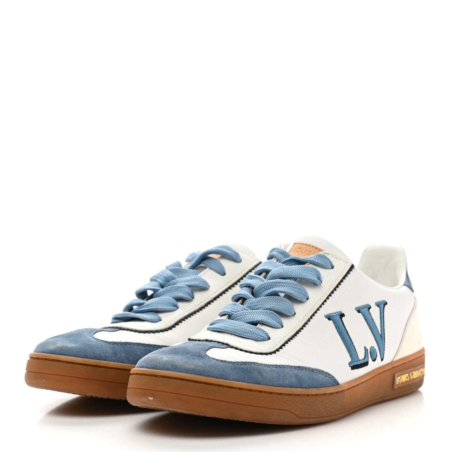 Calfskin Frontrow Sneakers 37.5 Blue