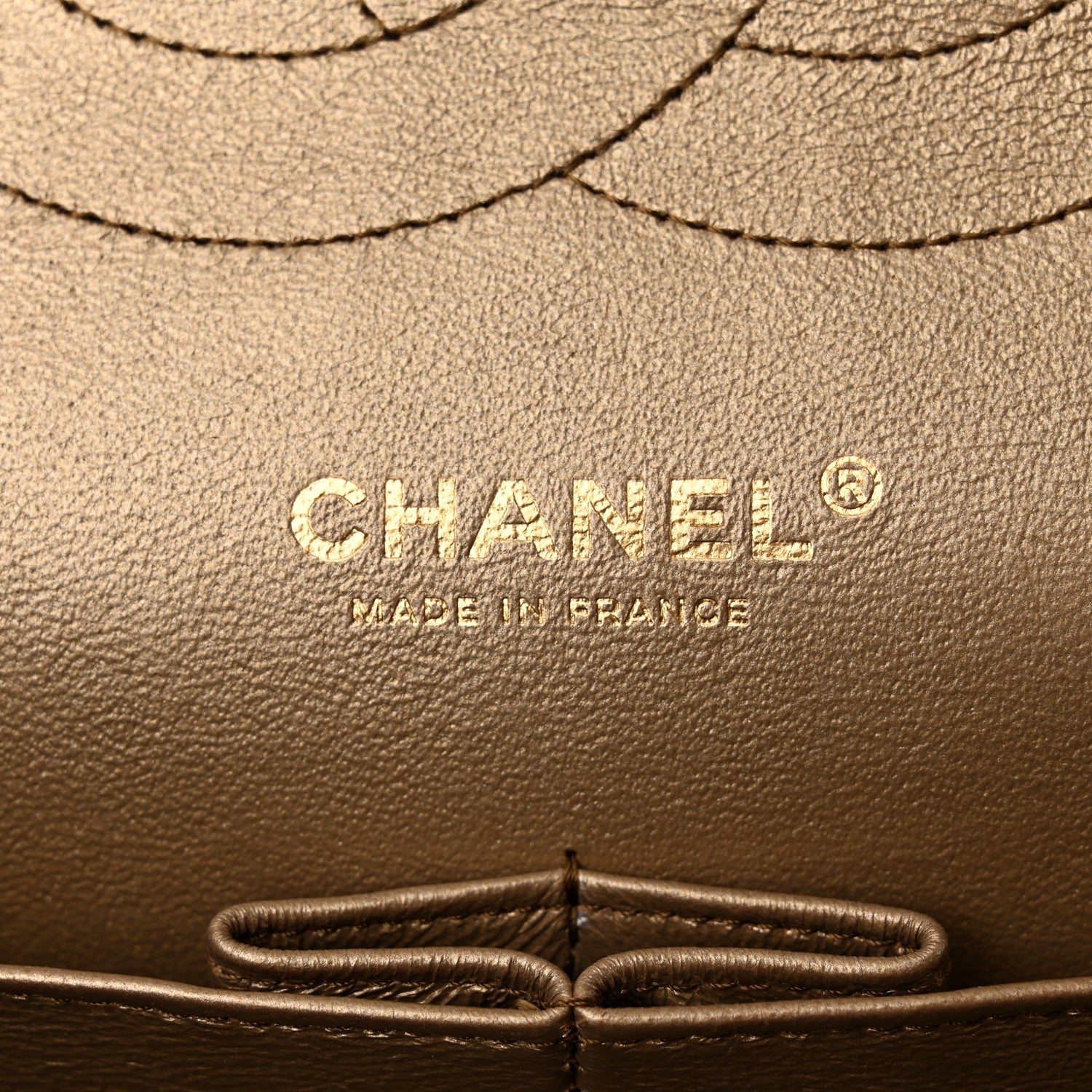 Chanel Metallic Lambskin Quilted Jumbo Double Flap Gold 6 of 10