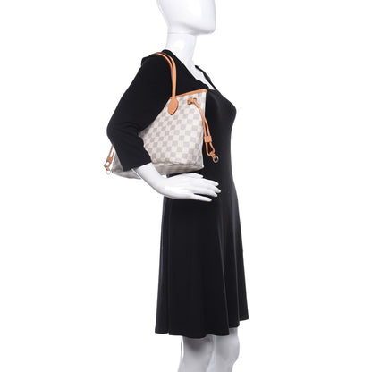 Louis Vuitton Damier Azur Neverfull PM 2 of 16