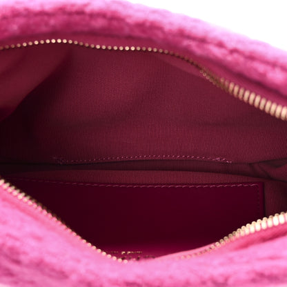 Chanel Cashmere Tweed Quilted CC Links Hobo Fuchsia 5 of 10
